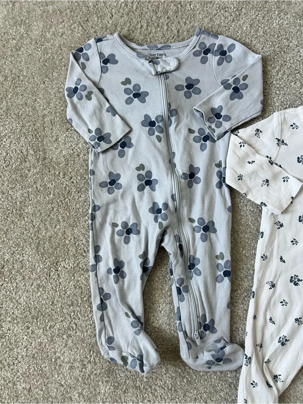 Carter's Floral Footed One-Pieces